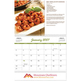 Full Colour Taste Of The Month Spiral Wall Calndar