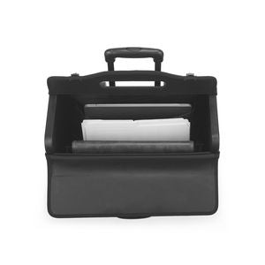 Bugatti Warren Business Case on Wheels w/Textured Vegan Leather