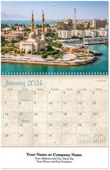 Let's Travel Spiral Wall Calendar