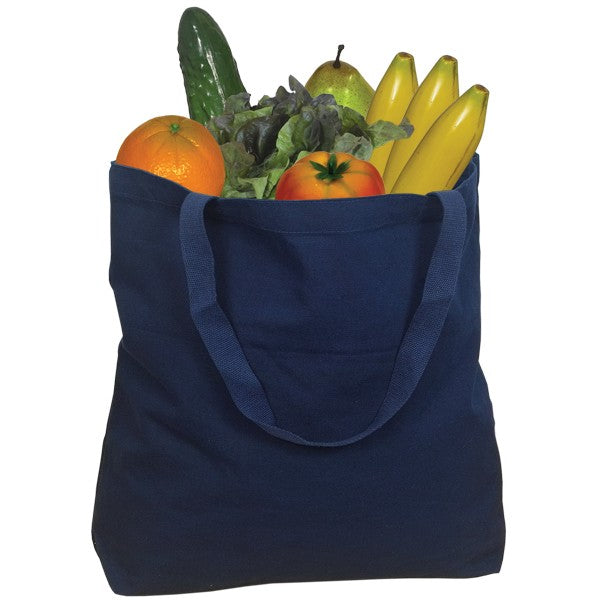 10 oz Cotton Canvas Tote Bag: Premium 18" W x 15.5" H x 4" D