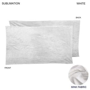 Plush and Cozy Mink Flannel Fleece Blanket, 30x60, Sublimated Edge to Edge 1 side