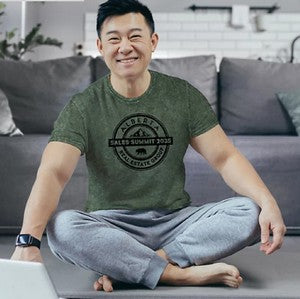 Acid Washed T-Shirt Screen Print