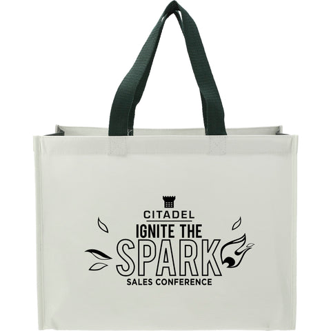 rPET Laminated Matte Shopper Tote