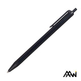 Value Slim Pen w/Glossy Colored Barrel - Matte Black Accent