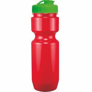 22 Oz. Bike Bottle w/ Flip Top Lid - Solid Colors