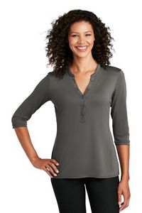 Port Authority® Ladies UV Choice Pique Henley Shirt