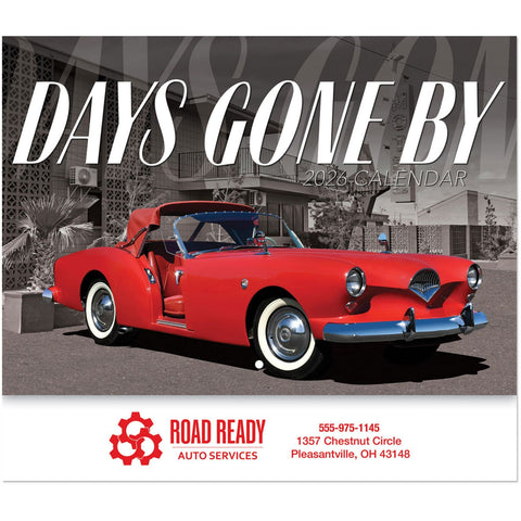Days Gone By Wall Calendar Stapled