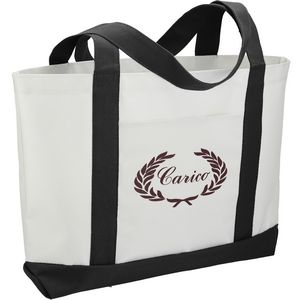000271 Large Canvas Boat Tote Bag