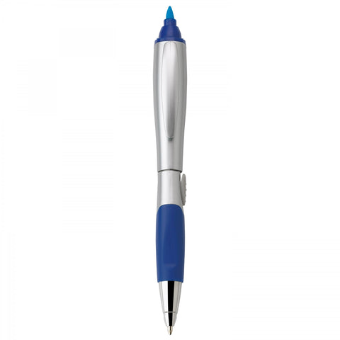 Silver Blossom Ballpoint Penhighlighter