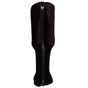 Barrel style Plush Black Golf Head Cover