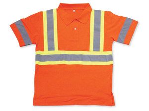 Orange Polo Safety Shirt w/Collar