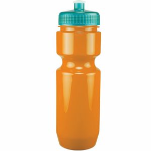 22 Oz. Bike Bottle w/ Push Pull Lid - Solid Colors