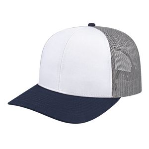 000379 Cap America Poly/Cotton Trucker Mesh Back Cap