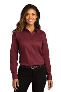 Port Authority® Ladies Long Sleeve Super Pro™ React™ Twill Shirt