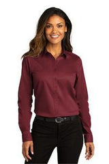 Port Authority® Ladies Long Sleeve Super Pro™ React™ Twill Shirt
