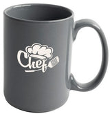 Jumbo 15oz light grey ceramic mug - Etched