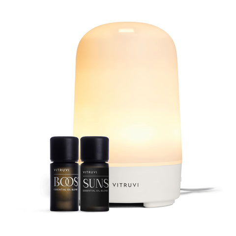 Vitruvi Glow Diffuser and Essential Oils Bundle Set