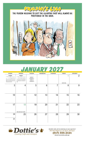 HotLine® Products Murphy's Law Appointment Calendar - Stapled