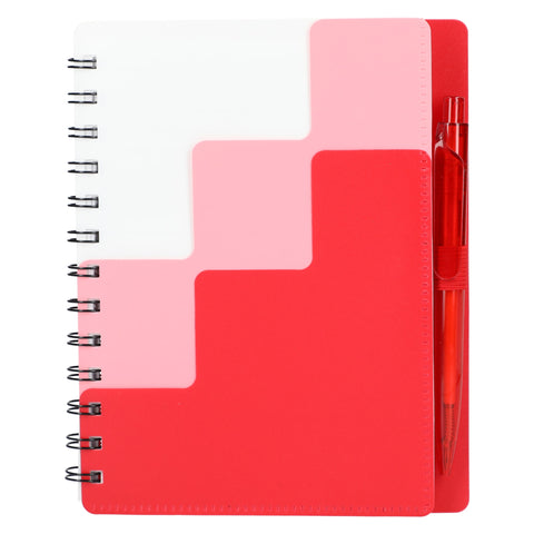5'' x 7'' Recycled Pace Spiral Notebook w Pen