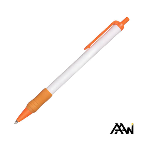 Value Slim Grip Pen w/Glossy Barrel & Matte Colored Trim
