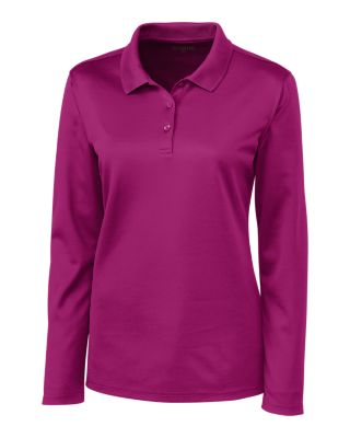 Clique Spin Eco Performance Pique Long Sleeve Womens Polo