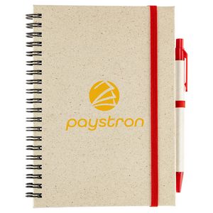 Prairie Fragrant Grass Recycled Spiral Notebook with Pen