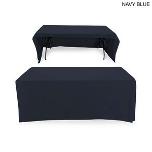 Polycotton Twill Table Throw for 6ft Table, Drape Style, 3 sided, Open Back, Blank Only