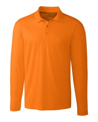 Clique Spin Eco Performance Pique Long Sleeve Mens Polo
