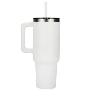 Pinnacle 40 oz Vacuum Insulated Eco-Friendly Travel Tumbler With Straw