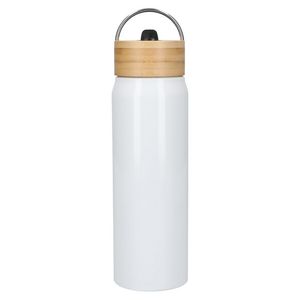 Billy 26oz Eco-Friendly Aluminum Bottle W/ FSC® 100% Bamboo Lid