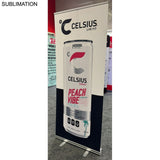 Sublimated Heavy Fabric Premium Retractable Pull Up Banner, Stand and Bag, Standard base (33.5"x79")