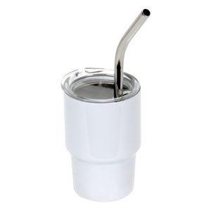 Mini Belmont 3 oz Double-Wall Stainless Steel Tumbler with Straw
