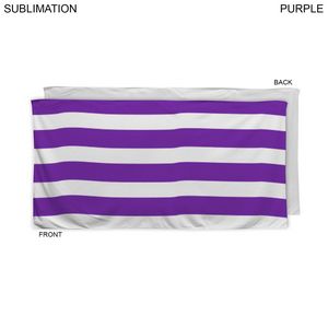Cabana Stripe Sublimated, Absorbent Microfiber Dri-Lite Terry Beach, Shower Towel, 30x60