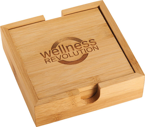 Bamboo Coaster Set