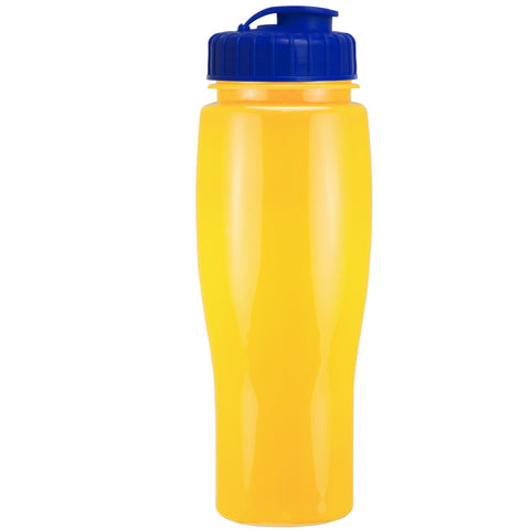 24 Oz. Contour Bottle w/ Flip Top Lid - Solid Colors