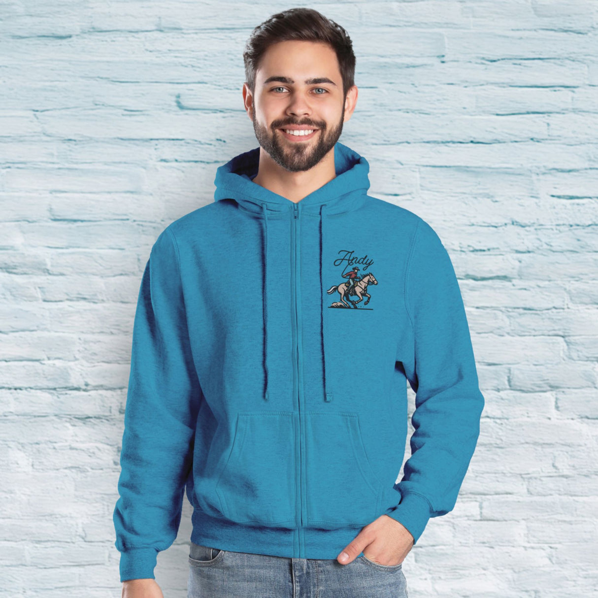 Pod Adult Fleece Full Zip Hoodie - Full Color