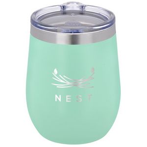 Seafoam Green/Clear/Silver Logo Front View