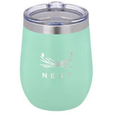 Seafoam Green/Clear/Silver Logo Front View