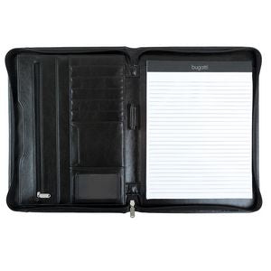 000874 Bugatti Vegan leather writing case with zip around closure