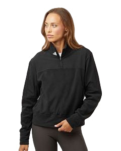 Adidas® Women's Fleece Quarter-Zip Pullover