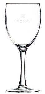 Pinot 8.5oz clear wine glass - Etched