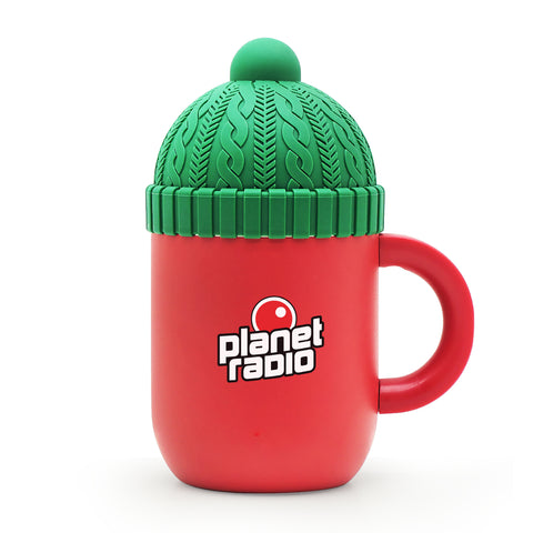 12 oz Insulated Mug with Ceramic Coated Interior - Asobu Happy Hats Beanie