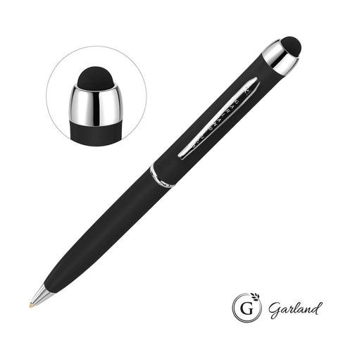 Garland® Stylus Matte Ballpoint Twist Pen - Chrome Accent