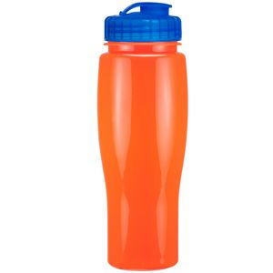 24 Oz. Contour Bottle w/ Flip Top Lid - Solid Colors