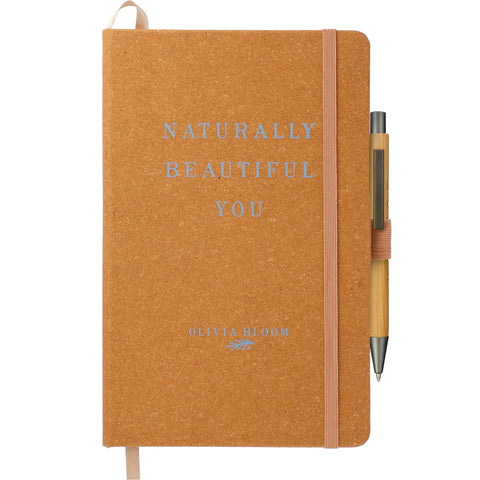 5.5'' x 8.5'' FSC® Mix Recycled Leather Bound Journal
