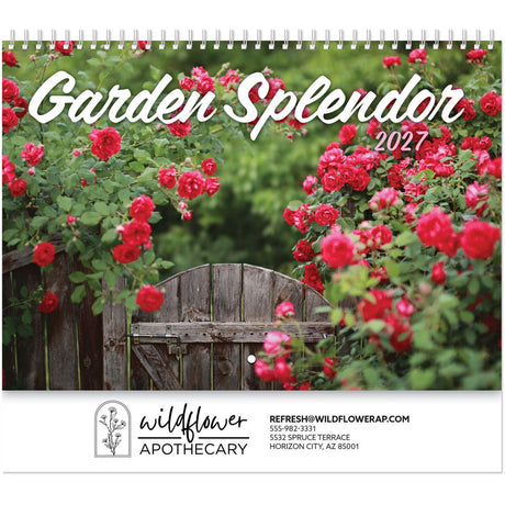 Garden Splendor Spiral Wall Calendar