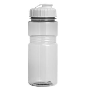 20 Oz. Translucent Recreation Bottle w/ Flip Top Lid