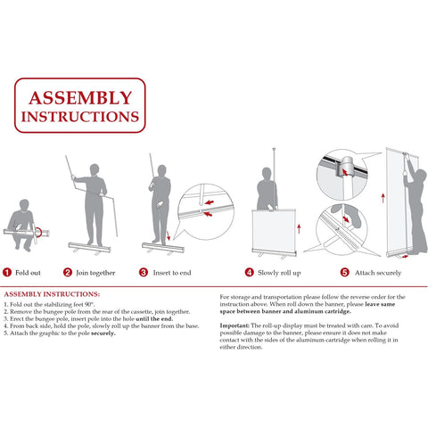 48Hr Quick Ship - Premium Retractable Banner w/Graphics, Stand & Bag, NO SETUP CHARGE (33.5