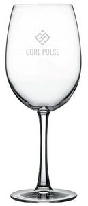 Durham, 19.5oz crystalline stemmed wine glass S/4 in a Noir black gift box