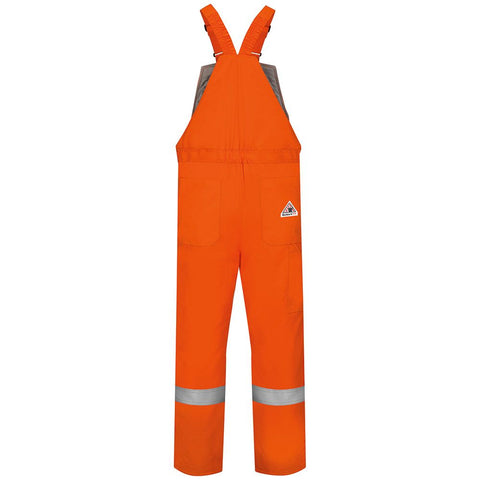 Bulwark Men's Orange Flame Resistant Deluxe Insulated Bib Overall